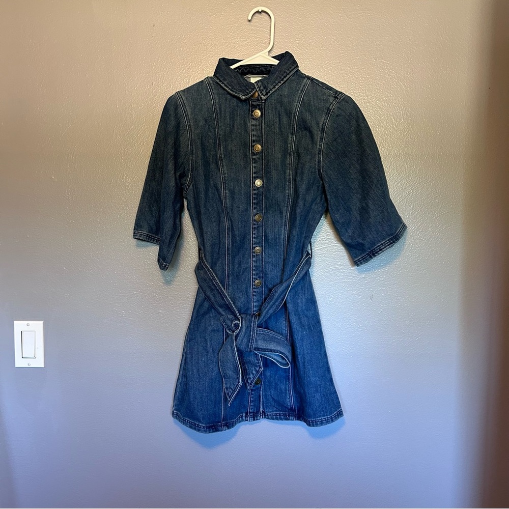 H&M Blue Denim Mini Dress